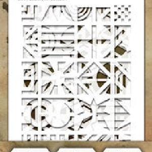 Tim Holtz - Mini Stencil  Set #41 Outlet Buy