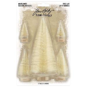 Tim Holtz - Idea-ology - Christmas 2022 - Woodland Trees (5pk) Cheap Shop