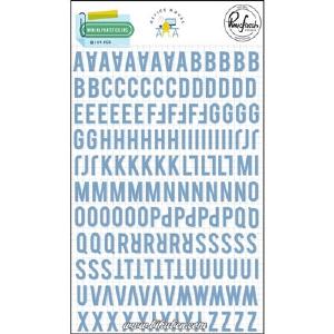 Pinkfresh Studio - Mini Alpha Stickers - Puffy - Blue Online Online Original