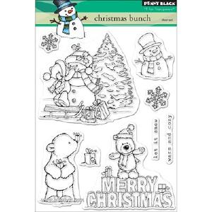 Penny Black - Clearstamp - Christmas Bunch Free Shipping Supply