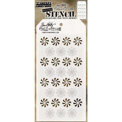 Tim Holtz - Layering Stencil - Shifter Peppermint Cheap Sale Shop