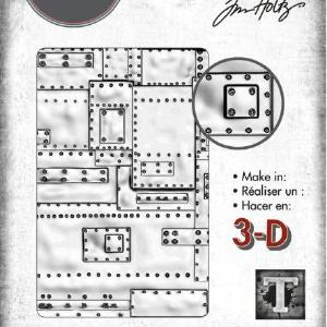 Tim Holtz Alterations - Texture Fades - 3D Embossing Folder - Mini Foundry Cheap Sale Finishline