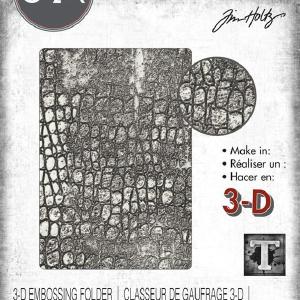 Tim Holtz - Embossing Folder - 3D - Reptile Genuine For Sale