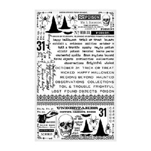 Tim Holtz - Ideaology - Remnant Rubs - Halloween - Gothic Discount Shop Offer