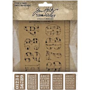 Tim Holtz - Idea-Ology - Stencil Cards Free Shipping With Mastercard