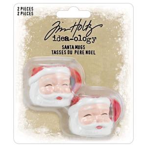 Tim Holtz - Idea-Ology - Christmas 2024 - Santa mugs Cheap Professional