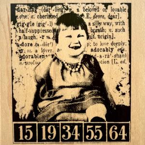 Tim Holtz - Wood Mounted Stamp - Darling Recommend Cheap Pice