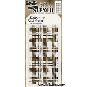Tim Holtz - Stencil - Plaid 2025 Cheap Online