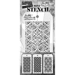 Tim Holtz - Mini Stencil  Set #60 Outlet Get To Buy