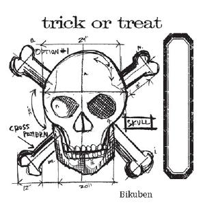 Tim Holtz Alterations - Framelits Die Set w/Stamps - Skull Blueprint Clearance Manchester
