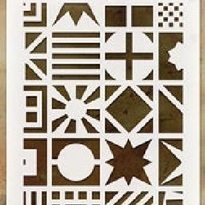 Tim Holtz - Layered Stencil - Patchwork Cube High Quality Cheap Pice