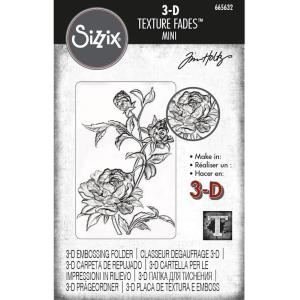 Tim Holtz Alterations - Texture Fades - 3D Embossing Folder - Mini Roses Newest
