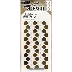 Tim Holtz - Layering Stencil - Shifter Hex Sale Comfortable