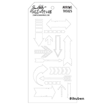 Tim Holtz - Stencil - Arrows Sale With Paypal