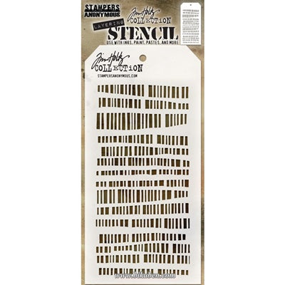 Tim Holtz - Stencil - Code 100% Original Online