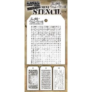 Tim Holtz - Mini Stencil  Set #48 Outlet Footlocker Finishline