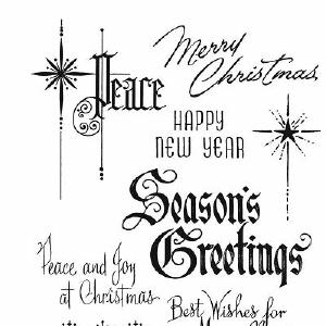 Tim Holtz Collection - Cling Stamps - Christmastime 2 Clearance Latest