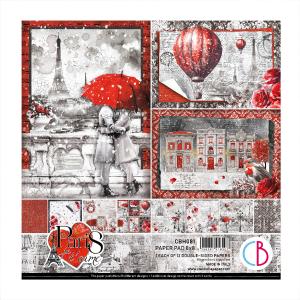 Ciao Bella - Paris Je t'aime - Paper Pad  - 8 x 8" Cheap Pice Wholesale Pice