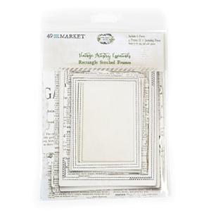 49 and Market - Vintage Artistry Essentials - Rectangled Stitced Frames Discount For Cheap