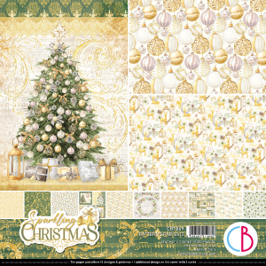 Ciao Bella - Sparkling Christmas- Paper Pack  (8 ark)  12 x 12" Sale High Quality