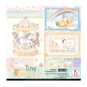 Ciao Bella - My tiny world - Paper Pad  - 8 x 8" Low Pice Fee Shipping For Sale