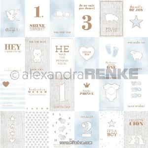 Alexandra Renke - Baby blue Cut Outs  Paper   12 x 12" Popular Sale Online
