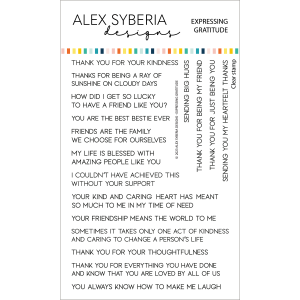 Alex Syberia Designs - Clear stamps - Expressing Gratitude Best Pices Sale Online