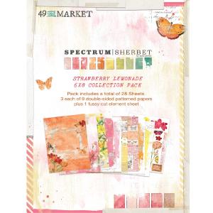 49 and Market - Spectrum Sherbet - Strawberry Lemon Collection  - 6" x 8" Limited Edition Sale Online