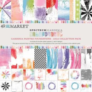 49 and Market - Spectrum Gardenia - Painted Fundations Pack -  12 x 12" 2025 New For Sale