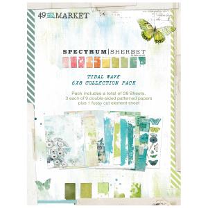 49 and Market - Spectrum Sherbet - Tidal Wave Collection  - 6" x 8" Clearance Amazon