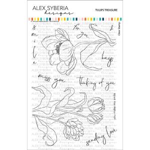 Alex Syberia Designs - Clear stamps - Tulip Treasure - A6 Really Cheap
