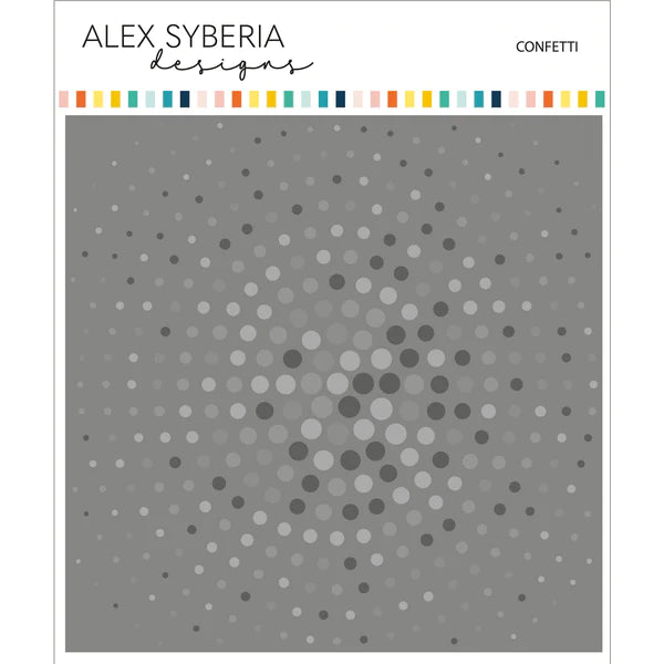 Alex Syberia  - Layering Stencil Set - Confetti Low Cost Sale Online