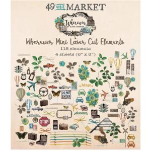 49 and Market - Wherever - Mini Laser Cut Elements With Credit Card Free Shipping