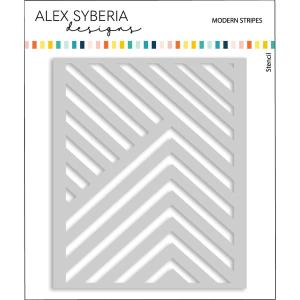 Alex Syberia Designs -   Stencil  - Modern Stripes Clearance Supply