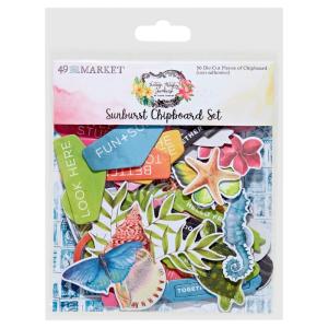 49 and Market - Vintage Artistry Sunburst  - Chipboard Set Fashionable Sale Online