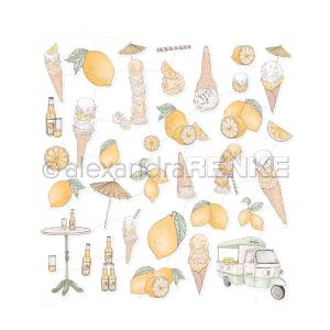 Alexandra Renke  - Die Cuts - Lemons and Lemon ice cream Cheap Sale Reliable