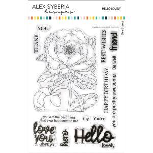 Alex Syberia Designs - Clear stamps - Hello Lovely Cheap Low Shipping Fee