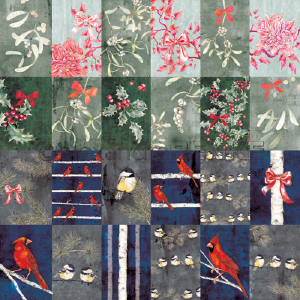 Alexandra Renke -  Winterbirds Card Sheet   -  12x12" Fast Delivery Sale Online