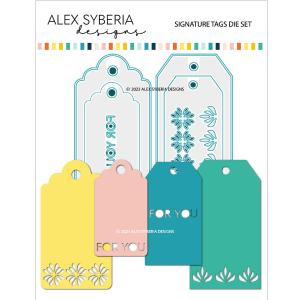 Alex Syberia Designs - Dies set - Signature Tags Free Shipping Original