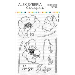 Alex Syberia Designs - Clear stamps - Cindy Lou's Poppies Cheap Sale View