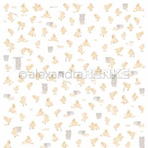 Alexandra Renke - Design paper 12x12" - Many little chicks Discount Low Cost