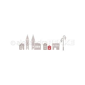 Alexandra Renke - Dies - Small row of houses with church High Quality For Sale