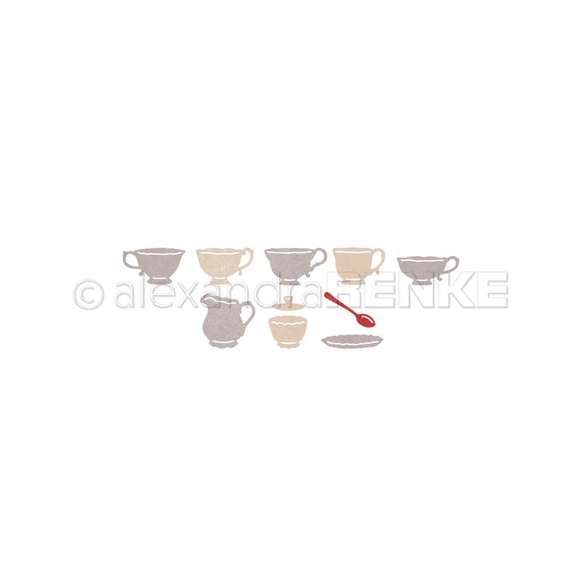 Alexandra Renke - Dies - Mini tea cups set Sale Supply