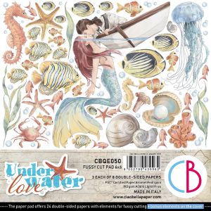 Ciao Bella - Underwater Love Fussy Cut - Paper Pad  - 6 x 6" Visit Cheap Pice