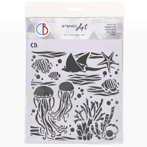 Ciao Bella - Stencil Art - Underwater - 8 x 8" Countdown Package Online