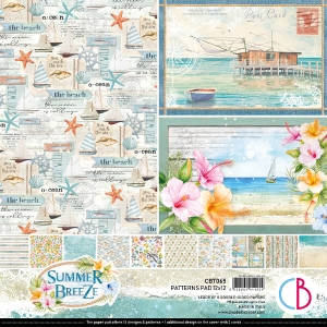 Ciao Bella - Summer Breeze - Paper Pack  (8 ark)  12 x 12" Clearance Cheapest Pice