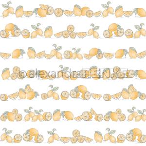Alexandra Renke - Lemons in rows - Paper -  12x12" Pay With Paypal For Sale