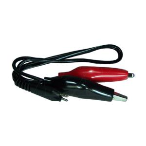 Non-Reversable Polarity Plug to Small Alligator Clips c-w 300mm leads Clearance From China