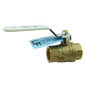 95ALF-100 Series 3/4" Lead Free Two-Piece Female Full Port Brass Stop and Waste Ball Valve Clearance Perfect