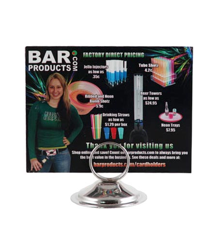 Menu/Flyer Holders (Ring Clip w/Heavy Base) - CASE OF 24 Discount Authentic